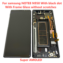 Load image into Gallery viewer, Original AMOLED with frame for Samsung Galaxy NOTE 8 LCD  N950A N950U N950F N950V display touch screen assembly with Black dots
