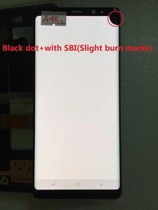 Original AMOLED with frame for Samsung Galaxy NOTE 8 LCD  N950A N950U N950F N950V display touch screen assembly with Black dots