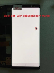 Original AMOLED with frame for Samsung Galaxy NOTE 8 LCD  N950A N950U N950F N950V display touch screen assembly with Black dots