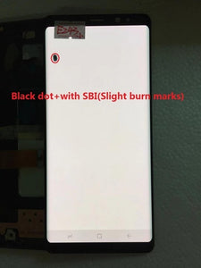 Original AMOLED with frame for Samsung Galaxy NOTE 8 LCD  N950A N950U N950F N950V display touch screen assembly with Black dots