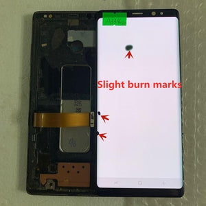 Original AMOLED with frame for Samsung Galaxy NOTE 8 LCD  N950A N950U N950F N950V display touch screen assembly with Black dots