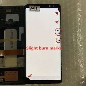 Original AMOLED with frame for Samsung Galaxy NOTE 8 LCD  N950A N950U N950F N950V display touch screen assembly with Black dots