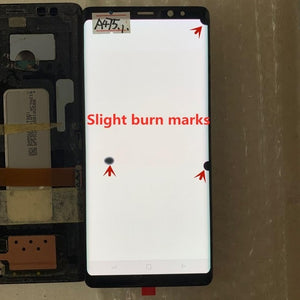 Original AMOLED with frame for Samsung Galaxy NOTE 8 LCD  N950A N950U N950F N950V display touch screen assembly with Black dots