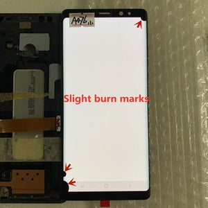 Original AMOLED with frame for Samsung Galaxy NOTE 8 LCD  N950A N950U N950F N950V display touch screen assembly with Black dots