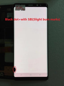 Original AMOLED with frame for Samsung Galaxy NOTE 8 LCD  N950A N950U N950F N950V display touch screen assembly with Black dots