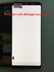 Original AMOLED with frame for Samsung Galaxy NOTE 8 LCD  N950A N950U N950F N950V display touch screen assembly with Black dots