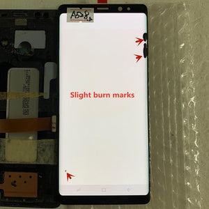 Original AMOLED with frame for Samsung Galaxy NOTE 8 LCD  N950A N950U N950F N950V display touch screen assembly with Black dots