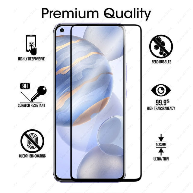 2in1 full cover tempered glass for huawei honor 30 glass For Huawei Honor 30 5G screen protector camera lens glass