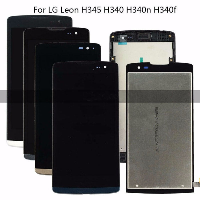 Original Tested LCD For LG Leon H340 H340n H324 H320 LCD Display Touch Screen Digitizer Assembly Frame Replacement parts